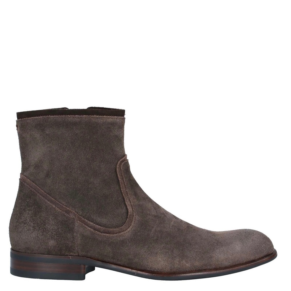 John Varvatos Men's Gray Suede Boots